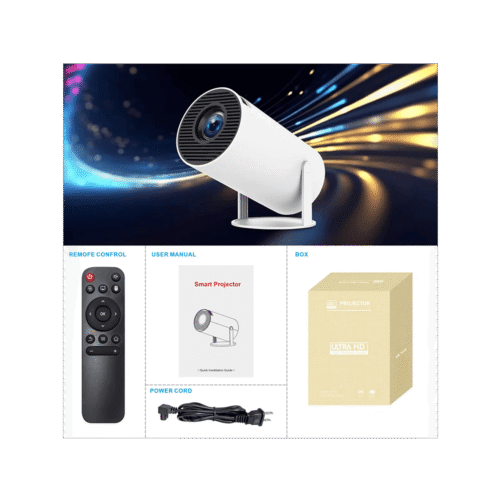HY300 Pro Draagbare smart projector met WiFi 6