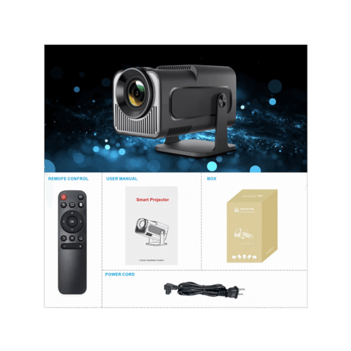 HY320 compacte mini beamer met WiFi 6 en Bluetooth 5